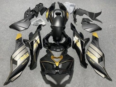 Custom 2019-2025 Kawasaki ZX25R ZX-25R Motorcycle Fairings - Matte Black Grey Gold Glossy Black