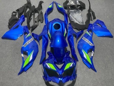Custom 2019-2025 Kawasaki ZX25R ZX-25R Motorcycle Fairings - Blue Green Ecstar