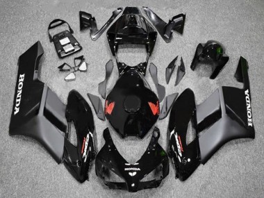 Custom 2004-2005 Honda CBR1000RR Motorcycle Fairings - Glossy Black Matte Black Red