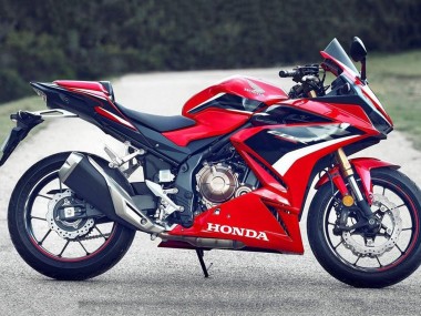 Custom 2019-2021 Honda CBR500R Motorcycle Fairings - Red White Glossy Black OEM Style