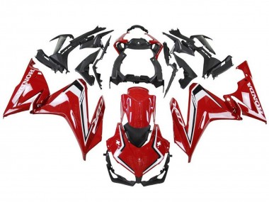 Custom 2019-2021 Honda CBR500R Motorcycle Fairings - Red White Black