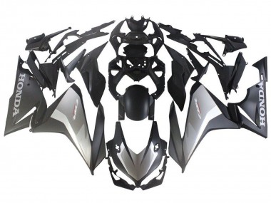 Custom 2022-2023 Honda CBR500R Abs Motorcycle Fairings - Silver Grey Matte Black