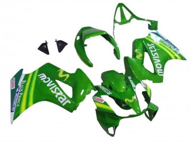 Custom 2002-2013 Honda VFR 800 Motorcycle Fairings - Green MoviStar Castrol
