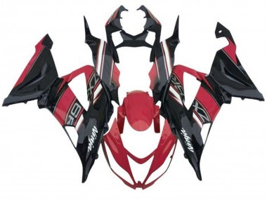 Custom 2013-2018 Kawasaki ZX6R Motorcycle Fairings - Red Black White