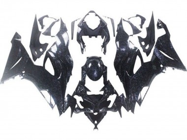 Custom 2019-2022 Kawasaki ZX6R Motorcycle Fairings - Faux Chopped Carbon Fiber