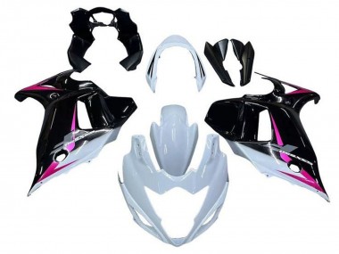 Custom 2008-2013 Suzuki GSX650F Motorcycle Fairings - White Black Pink