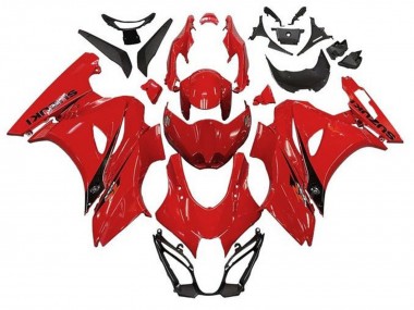Custom 2017-2024 Suzuki GSXR1000 Motorcycle Fairings - Red Black