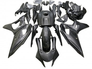 Custom 2021-2024 Yamaha YZF R7 Motorcycle Fairings - Faux Carbon Fiber
