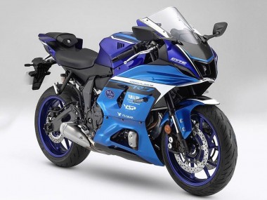 Custom 2021-2024 Yamaha YZF R7 Motorcycle Fairings - Matte Blue Matte Light Blue