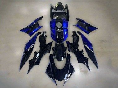 Custom 2019-2021 Yamaha YZF R3/R25 Motorcycle Fairings - Blue Glossy Dark Blue