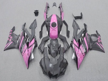 Custom 2019-2021 Yamaha YZF R3/R25 Motorcycle Fairings - Pink Black Monster