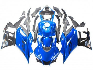 Custom 2019-2021 Yamaha YZF R3/R25 Motorcycle Fairings - Blue Black
