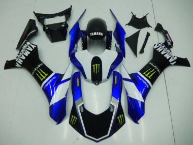 Custom 2020-2025 Yamaha YZF 1000 R1 Motorcycle Fairings - Blue White Black Green Monster