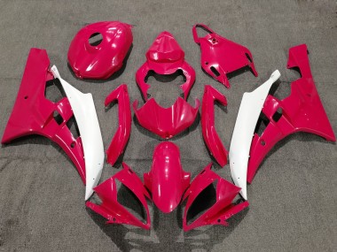 Custom 2006-2007 Yamaha YZF R6 Motorcycle Fairings - Red White