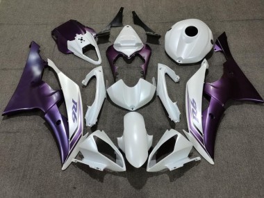 Custom 2008-2016 Yamaha YZF R6 Motorcycle Fairing - White Purple