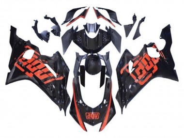 Custom 2017-2023 Yamaha YZF R6 Motorcycle Fairings - Glossy Black Red AGV