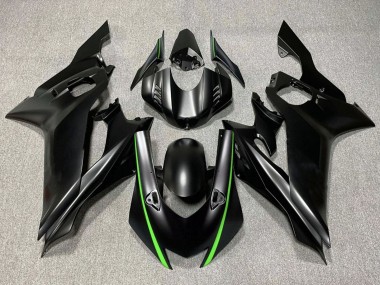 Custom 2017-2023 Yamaha YZF R6 Motorcycle Fairings - Matte Black Green
