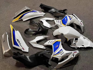 Custom 2022-2024 Honda ADV160 Motorcycle Fairings - White Blue Yellow HRC