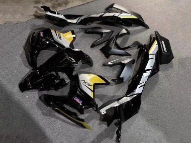 Custom 2022-2024 Honda ADV160 Motorcycle Fairings - Silver Yellow Glossy Black HRC