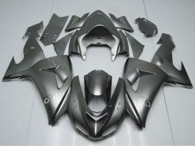 Custom 2006-2007 Kawasaki ZX10R Motorcycle Fairings - Glossy Grey