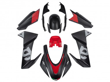 Custom 2020-2024 Aprilia RS660 Motorcycle Fairings - Black Red