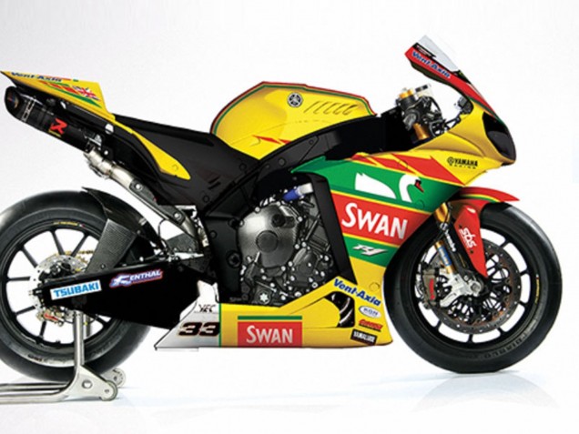 2004-2006 Yamaha YZF R1 Motorcycle Fairings - Yellow Red Green White Swan