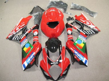Custom 2004-2005 Suzuki GSXR 600 Motorcycle Fairings - Red Blue Green Black JOMO