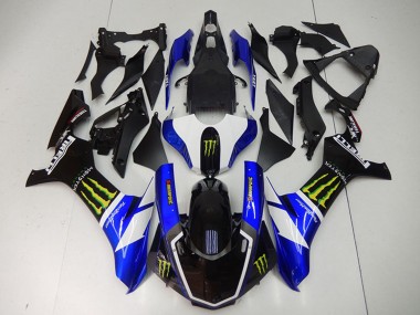 Custom 2015-2019 Yamaha YZF R1 Motorcycle Fairings - Blue White Glossy Black Green Monster