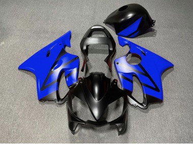 2001-2003 Matte Black and Blue Honda CBR600 F4i Motorcycle Fairings