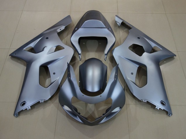 2001-2003 Matte Silver Suzuki GSXR 600-750 Motorcycle Fairings 2001-2003 Matte Silver Suzuki GSXR 600-750 Motorcycle Fairings