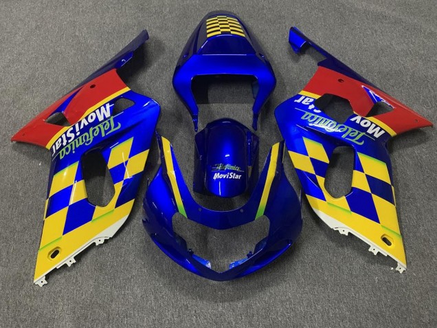 2001-2003 Telefonica Suzuki GSXR 600-750 Motorcycle Fairings 2001-2003 Telefonica Suzuki GSXR 600-750 Motorcycle Fairings