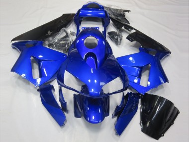 2003-2004 Gloss Blue and Black Honda CBR600RR Motorcycle Fairings