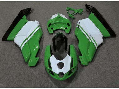 2003-2004 Gloss Green & White Ducati Ducati 749 999 Motorcycle Fairings