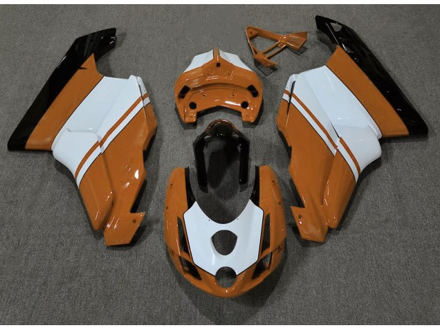 2003-2004 Gloss Orange & White Ducati Ducati 749 999 Motorcycle Fairings 2003-2004 Gloss Orange & White Ducati Ducati 749 999 Motorcycle Fairings