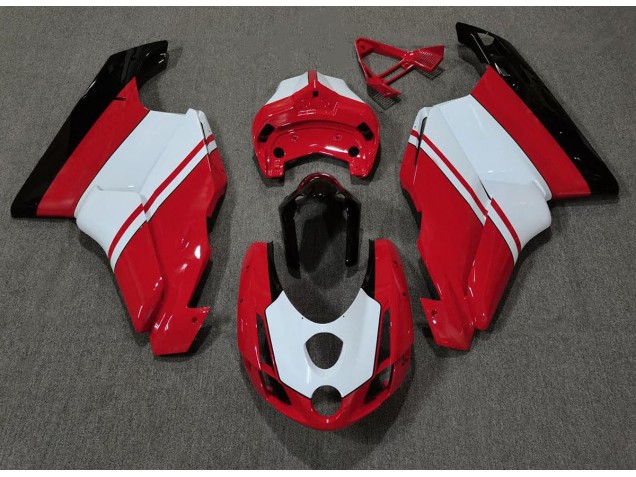 2003-2004 Gloss Red & White Ducati Ducati 749 999 Motorcycle Fairings 2003-2004 Gloss Red & White Ducati Ducati 749 999 Motorcycle Fairings