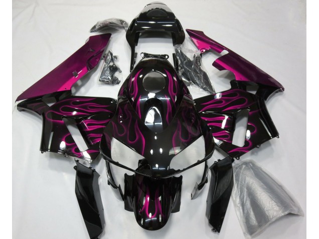 2003-2004 Hot Pink Flames Honda CBR600RR Motorcycle Fairings