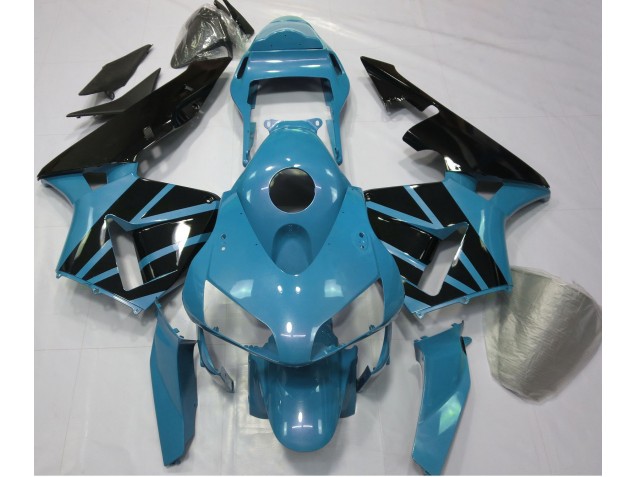 2003-2004 Light Blue & Gloss Black Honda CBR600RR Motorcycle Fairings