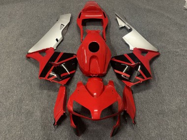 2003-2004 Red Black and Silver Honda CBR600RR Motorcycle Fairings