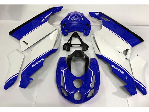 2003-2004 White Blue and Black Ducati Ducati 749 999 Motorcycle Fairings 2003-2004 White Blue and Black Ducati Ducati 749 999 Motorcycle Fairings