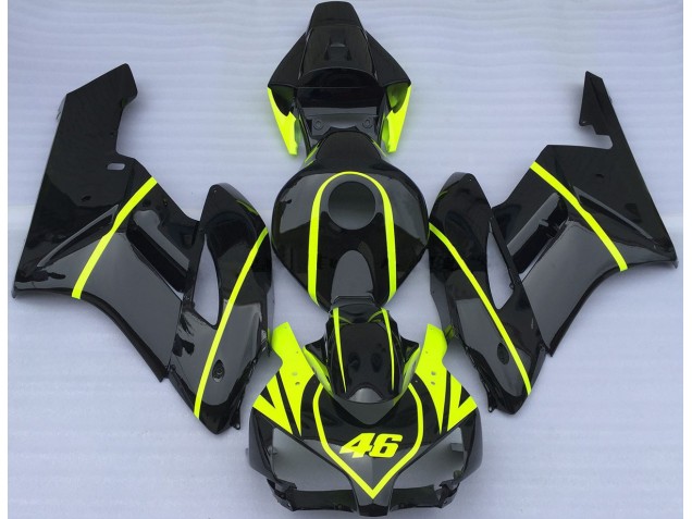 2004-2005 All Black and High Viz 46 Honda CBR1000RR Motorcycle Fairings 2004-2005 All Black and High Viz 46 Honda CBR1000RR Motorcycle Fairings