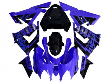 2004-2005 Blue and Black & Logos Kawasaki ZX10R Motorcycle Fairings