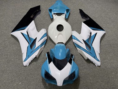 2004-2005 Light Blue White and Gloss Black Honda CBR1000RR Motorcycle Fairings