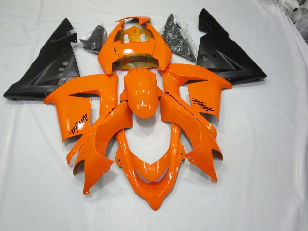 2004-2005 Orange Ninja Kawasaki ZX10R Motorcycle Fairings 2004-2005 Orange Ninja Kawasaki ZX10R Motorcycle Fairings