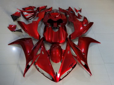 2004-2006 Deep Red Yamaha R1 Motorcycle Fairings
