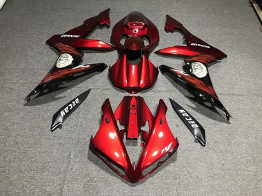 2004-2006 Gloss Red & Logos Yamaha R1 Motorcycle Fairings