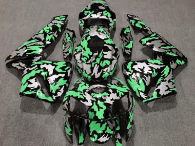 2005-2006 Camo & LIGHT GREEN Honda CBR600RR Motorcycle Fairings
