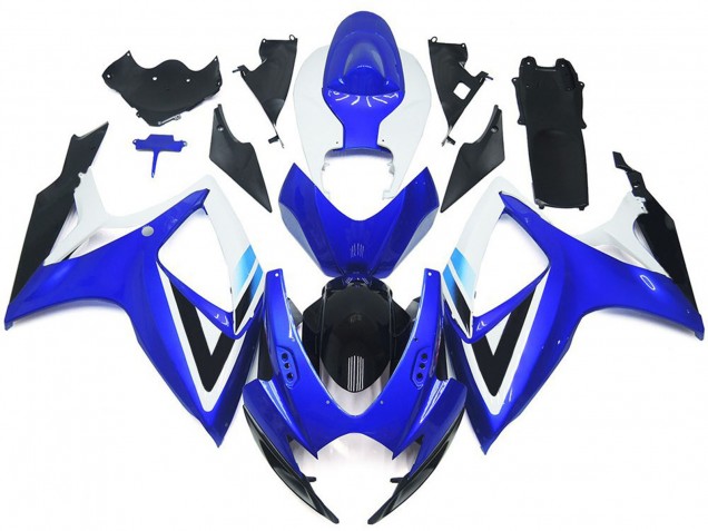 2006-2007 Deep Blue and Light Blue OEM Style Suzuki GSXR 600-750 Motorcycle Fairings 2006-2007 Deep Blue and Light Blue OEM Style Suzuki GSXR 600-750 Motorcycle Fairings