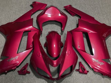 2007-2008 Candy Red Kawasaki ZX6R Motorcycle Fairings