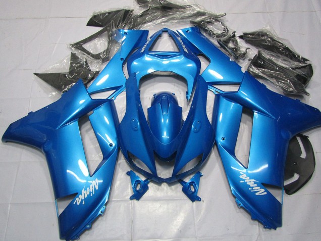 2007-2008 Light Blue Kawasaki ZX6R Motorcycle Fairings 2007-2008 Light Blue Kawasaki ZX6R Motorcycle Fairings