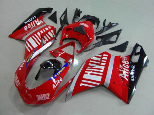 2007-2014 Alice Red Ducati Ducati 848 1098 1198 Motorcycle Fairings 2007-2014 Alice Red Ducati Ducati 848 1098 1198 Motorcycle Fairings